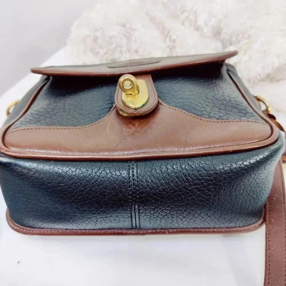 Dooney & Bourke vintage black leather saddle bag crossbody - Picture 15 of 16